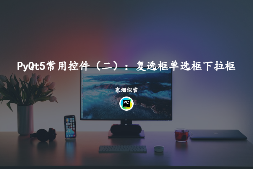 PyQt5常用控件（二）：复选框单选框下拉框